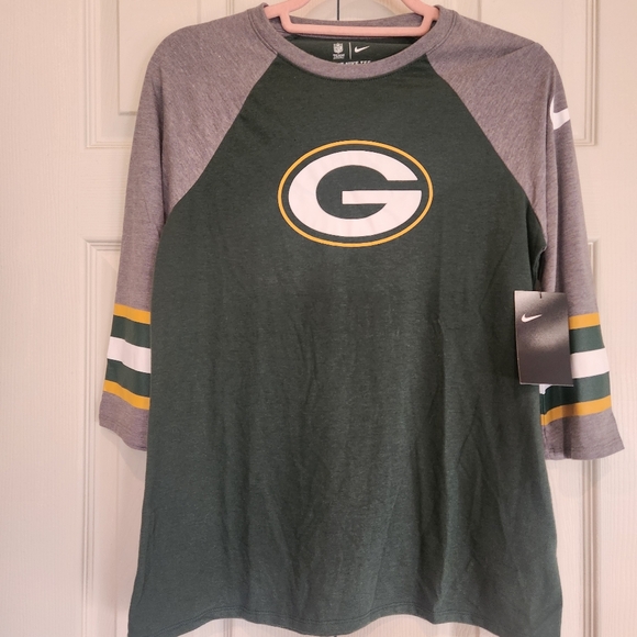 NFL Tops - NWT NFL Green Bay Packers Women's 3/4 Sleeve Tee Shirt Size Medium